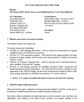 Scottish Forestry Executive Team (SFET) minutes - 22 February 2023